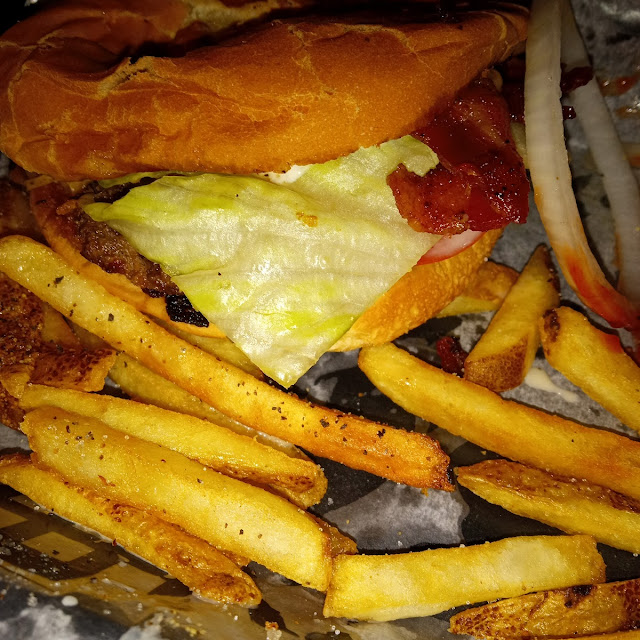 Bacon Cheeseburger and Fries