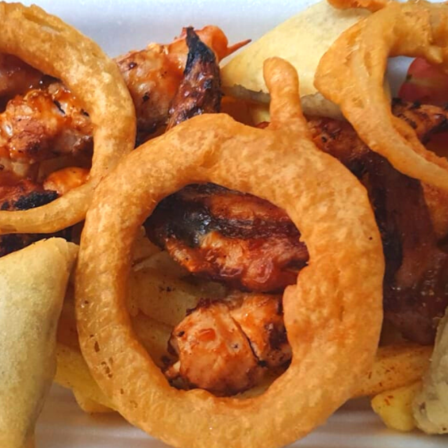 Served with Chips & Onion Rings