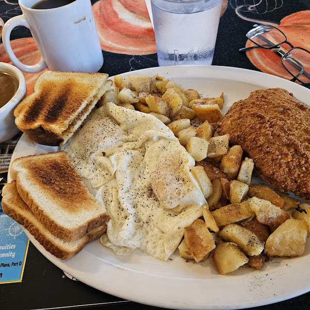 Country Fried Steak and Eggs