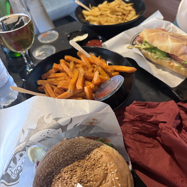 Burger Süßkartoffel-pommes