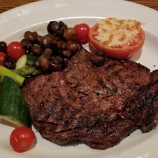 Rib Steak with Veggies