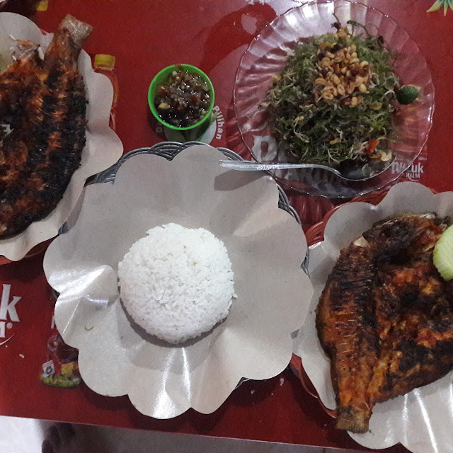 Ikan Bakar Sambal Matah & Nasi Putih