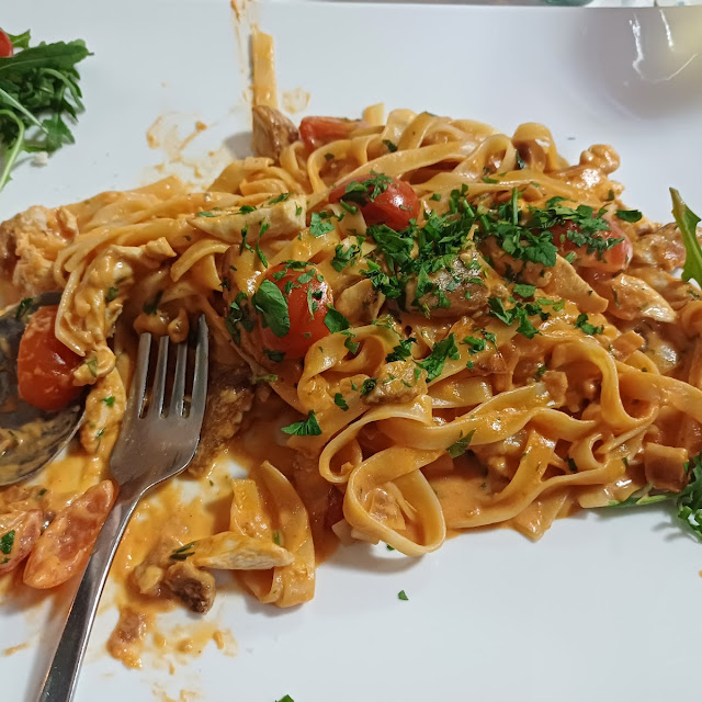 Tagliatelle Mit Schwertfisch