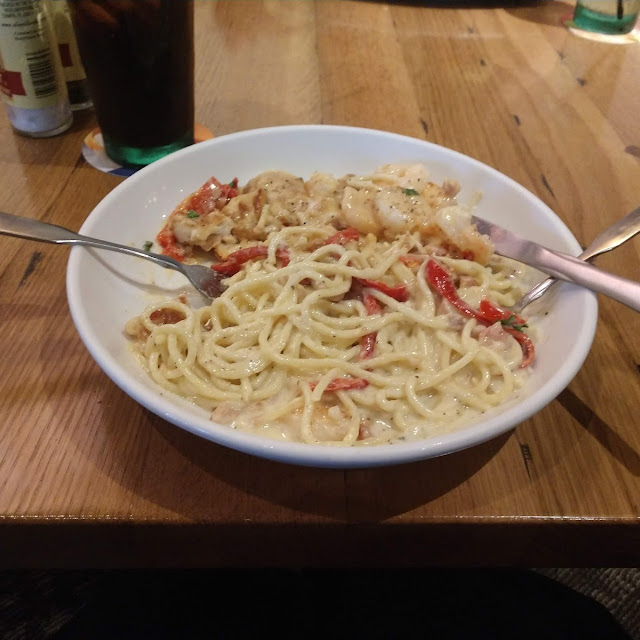 Chicken & Shrimp Carbonara