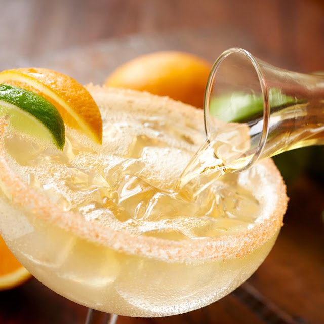 Italian Margarita Made with Jose Cuervo Especial Silver Tequila Triple Sec and Amaretto