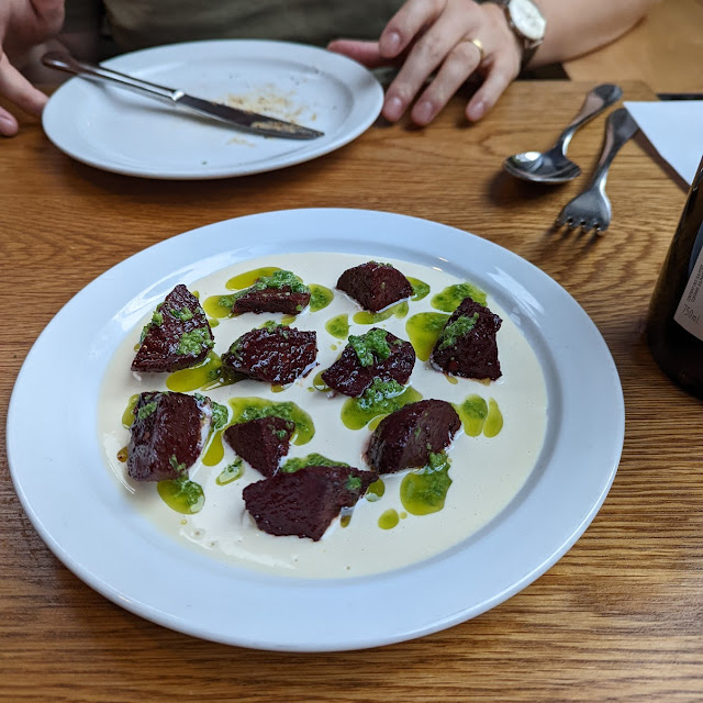 Venison Carpaccio Bitter Leaves & Horseradish