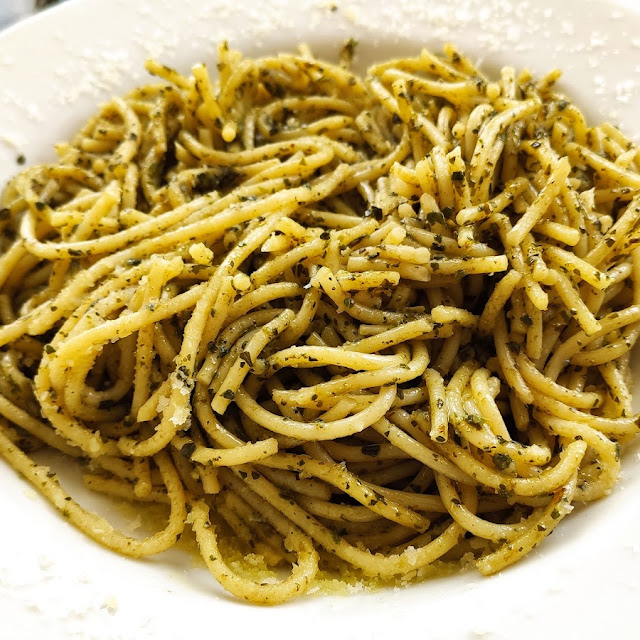 Espaguetis Al Pesto