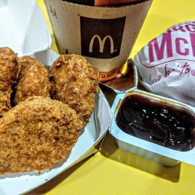 Burger Mcdo with Chicken Nuggets