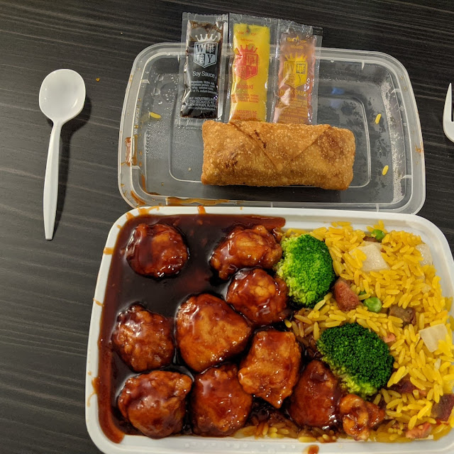 General TSO's Chicken with Pork Fried Rice