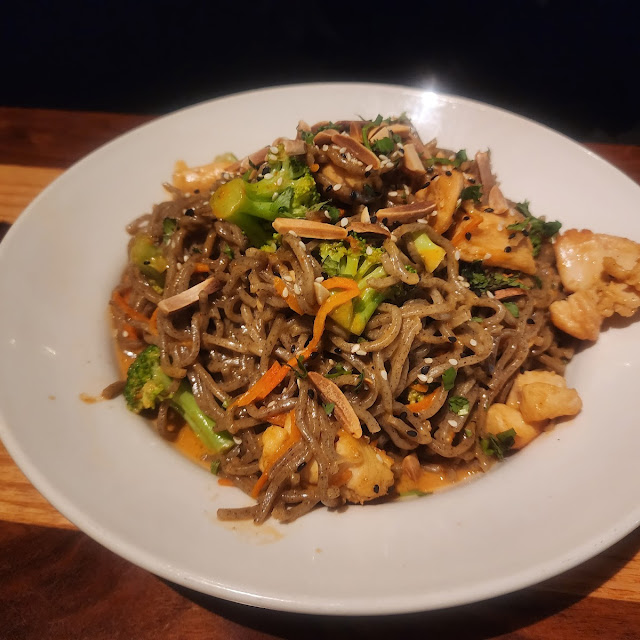 Spicy Peanut Chicken with Soba Noodles