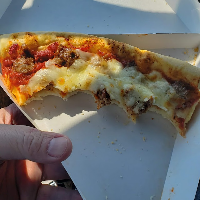 Eaten Sausage Pizza