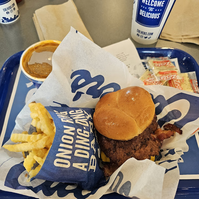Harvest Veggie Burger and Fries