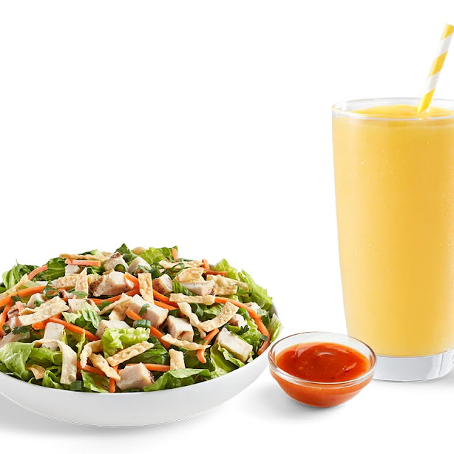 Smoothie and a Salad