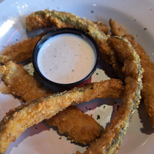 Fried Pickles with Ranch Dressing