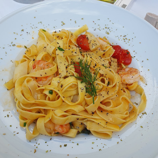 Tagliatelle Mit Garnelen