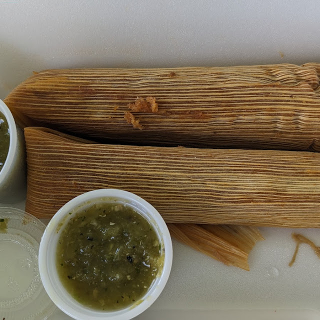 Pork Tamales and Salsa Verde