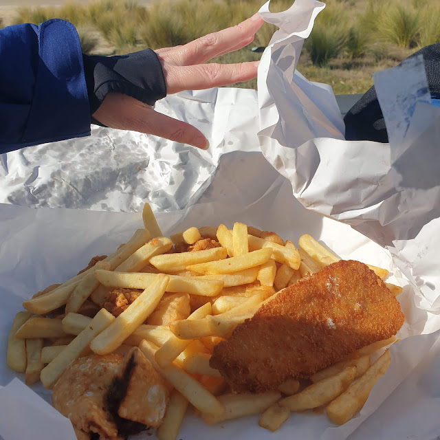 Whiting & Chips with Scallops & Calamari