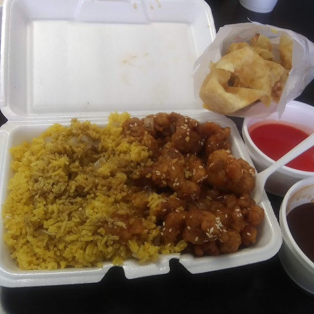 Sesame Chicken with House Fried Rice