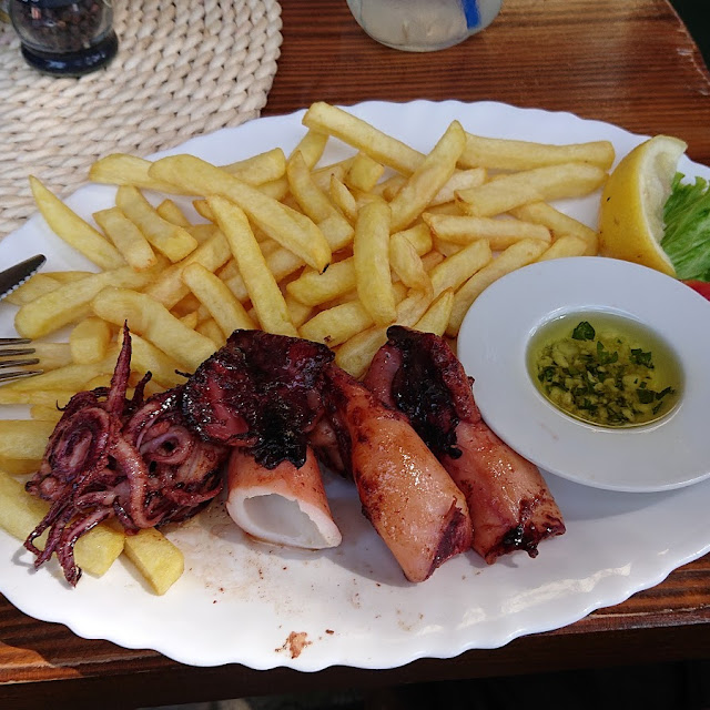 Grill Squid