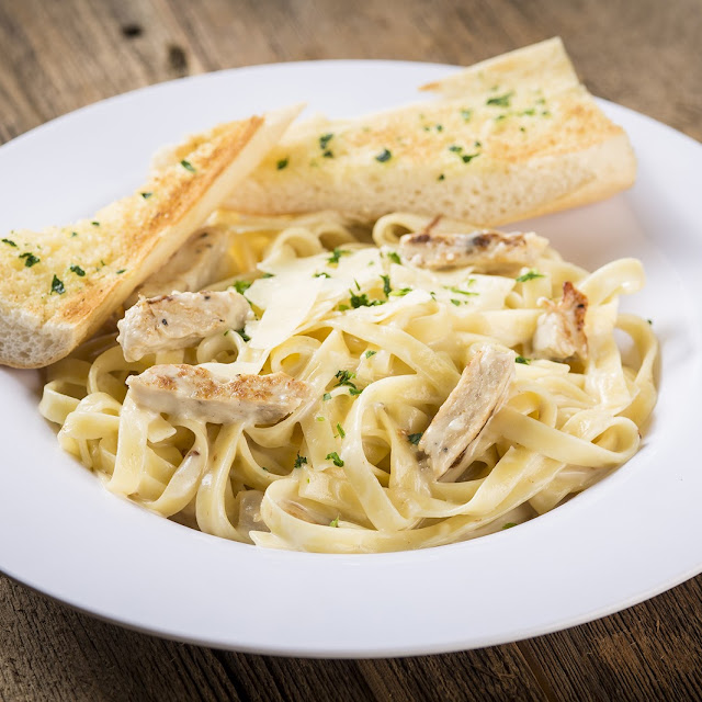 Fettuccine Alfredo with Grilled Chicken