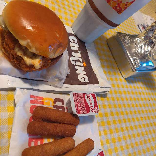 Chicken King Sandwich with Cheese Sticks