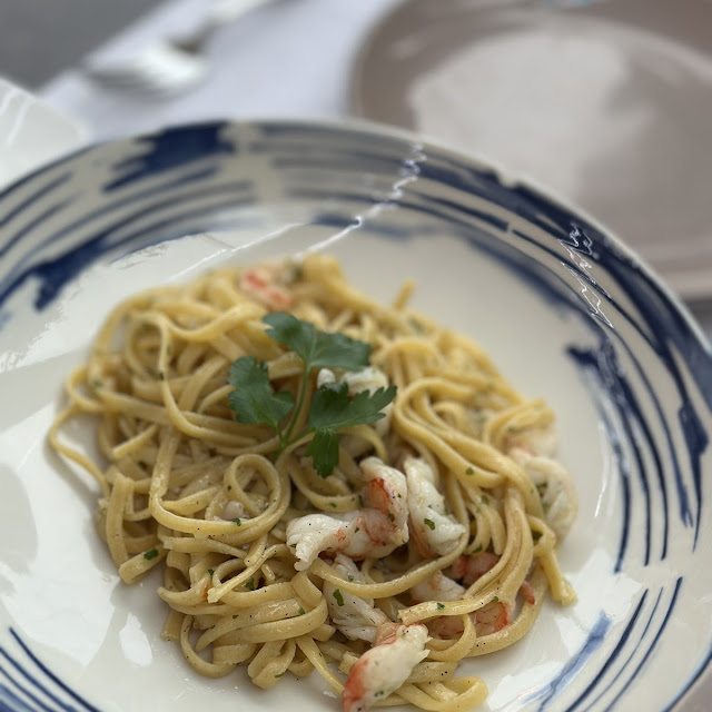 Tagliatelle Garlic Olive Oil and Sea