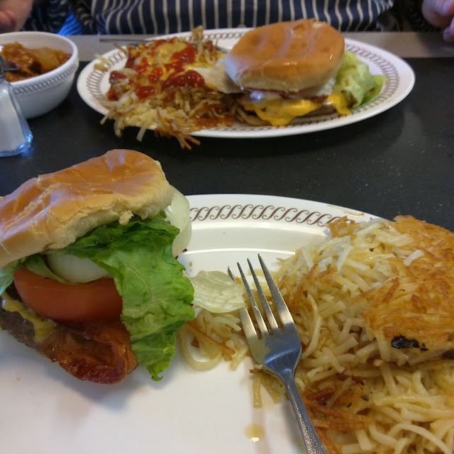 Bacon Cheeseburger with Double Hash Browns