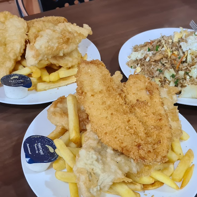 Fish and Chips and Fried Rice