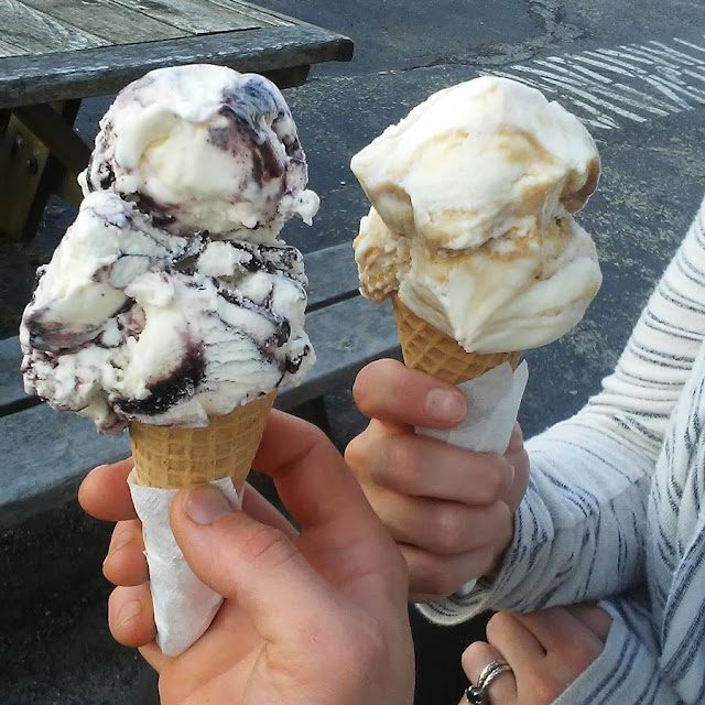 Black Raspberry Cheesecake and Butterscotch Ripple