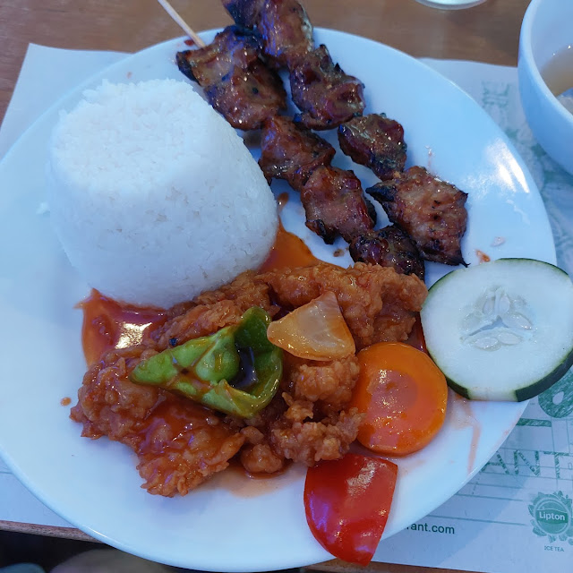 Combo Pork BBQ and Fish Filet
