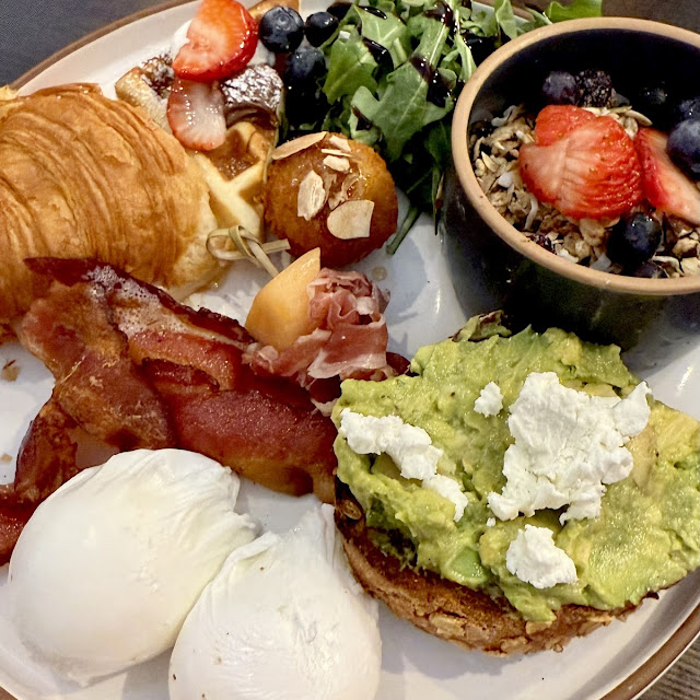 Verde Sourdough Avocado Cream Cheese Caramelized Onions Goat Cheese & Poached Eggs