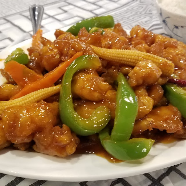 Beef Green Pepper & Sweet & Sour Chicken