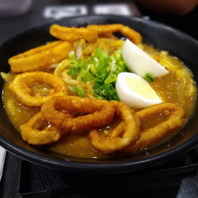 Fried Squid Curry Udon
