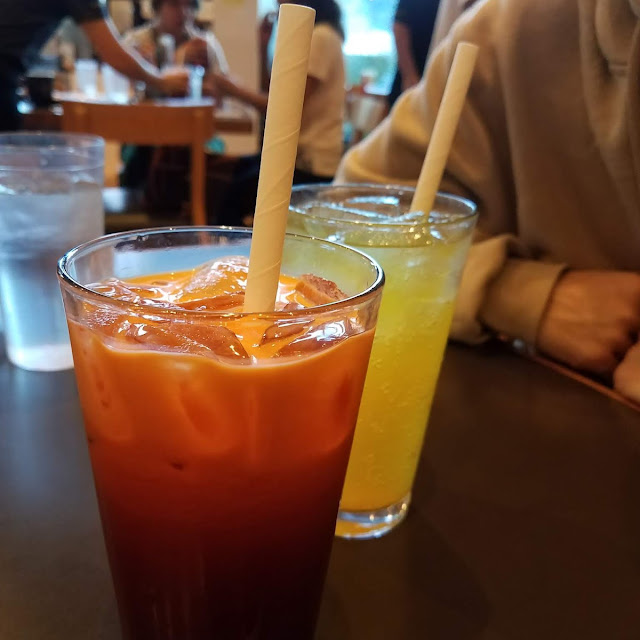Thai Iced Tea Regular and Mango Soda