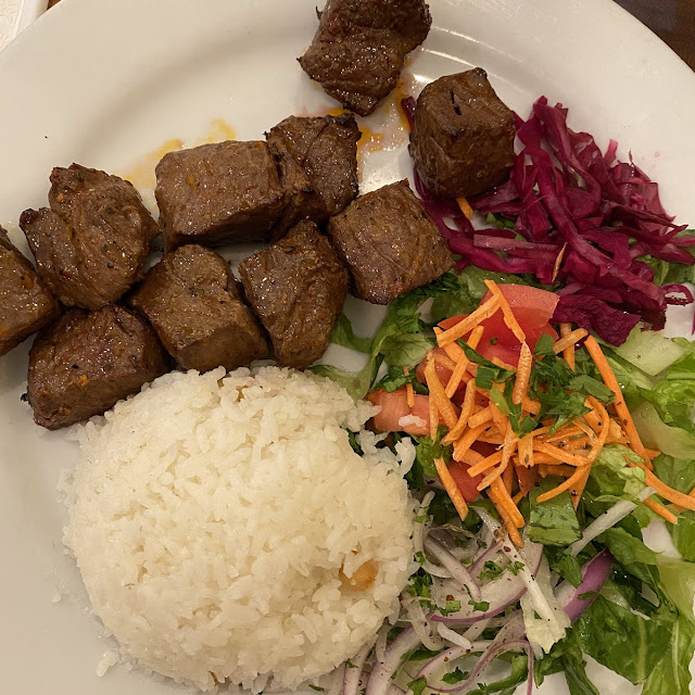Lamb Kebab and Gyro Combo Platter