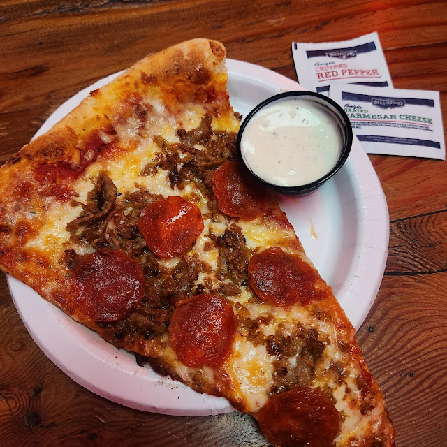 Pepperoni Sausage Pizza Slice
