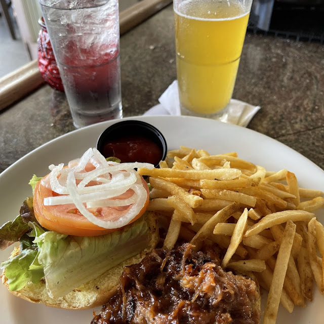 BBQ Pork Sandwich and Fries