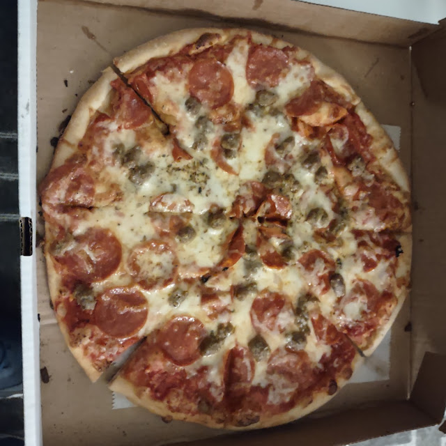 Sausage and Pepperoni Pizza