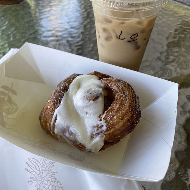 Latte & Cinnamon Roll