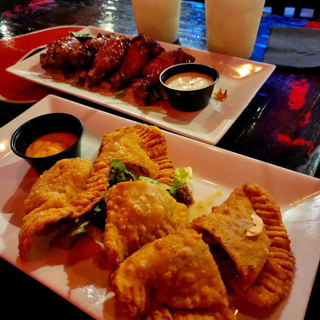 Chicken Wings and Empanadas