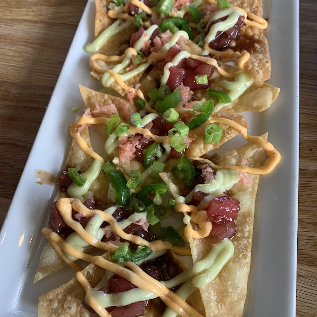 Ahi Nachos with Avocado
