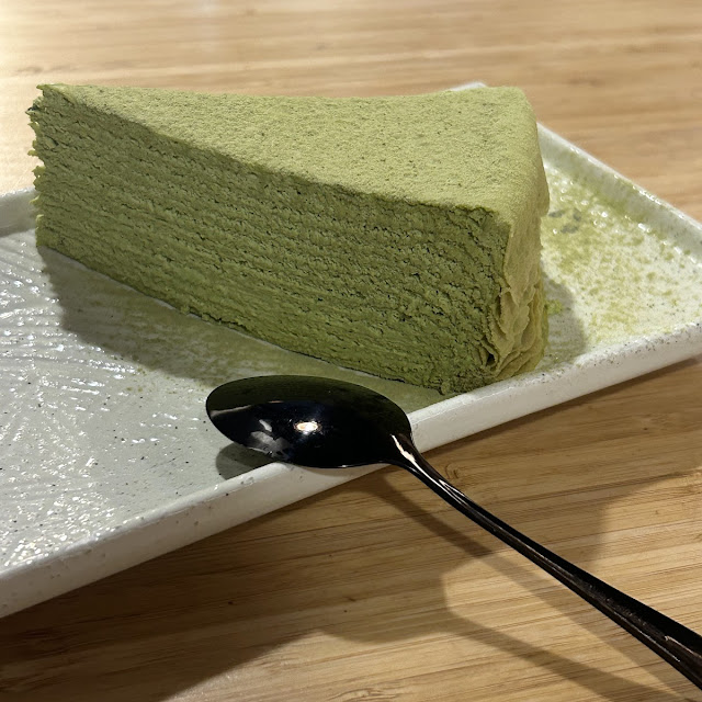 matcha crepe cake 抹茶千层糕