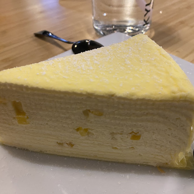 Mango Crepe Cake Slice