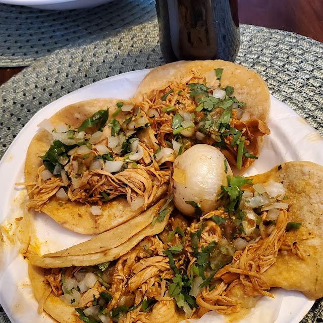 Shredded Chicken Soft Tacos