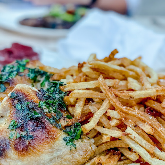 Roast Chicken with Herb Jus and Fries