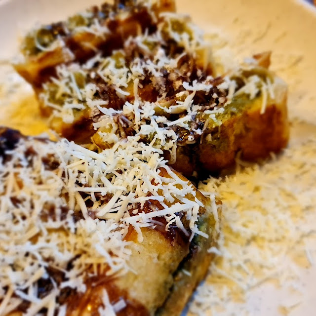 Roti Bakar Topping Matcha