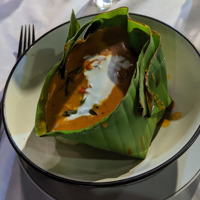 Spicy Seafood in Banana Leaf