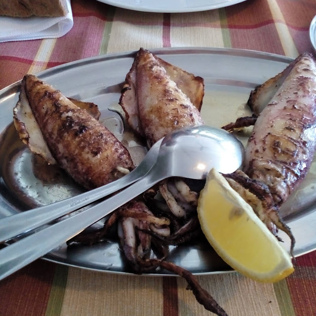 Lignje Calamaris Vom Grill