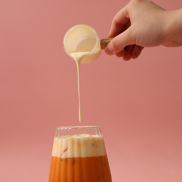 Homemade Thai Milk Tea Optional Cheese Foam