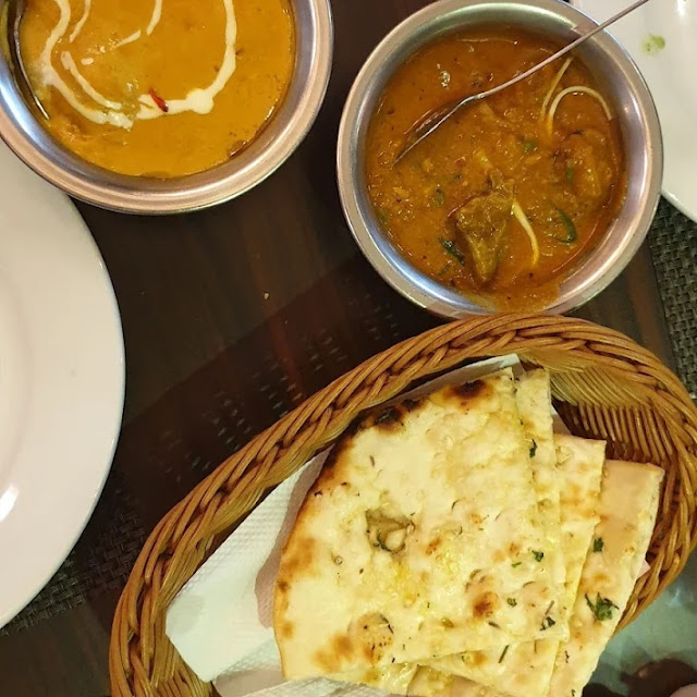 Mutton Masala Garlic Naan